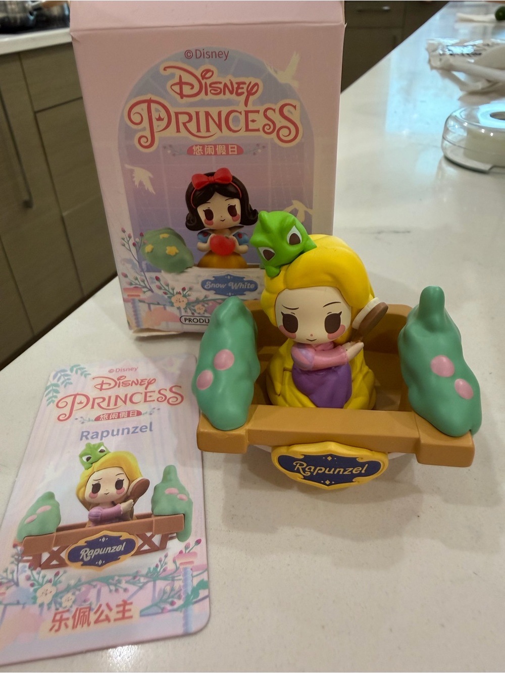Disney Rapunzel Figure with Yellow Hair & Purple Dress